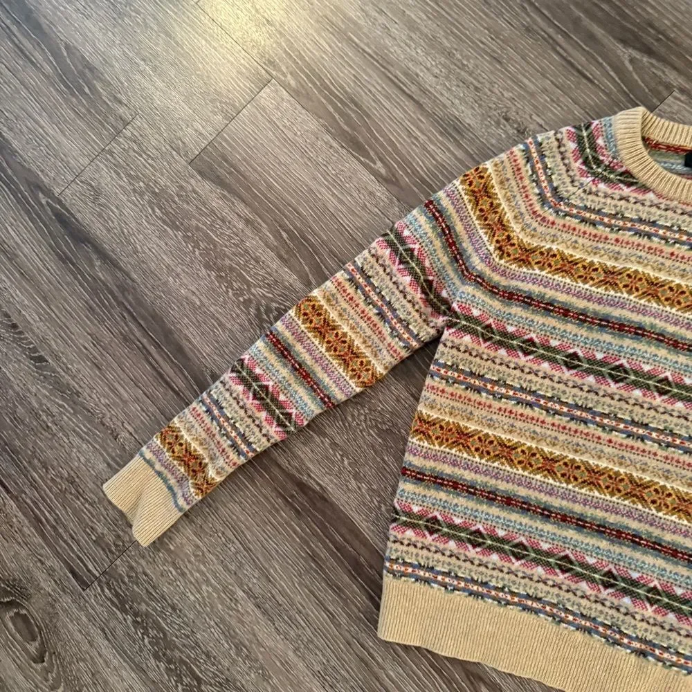 J. Crew Fair Isle sweater in lambswool blend